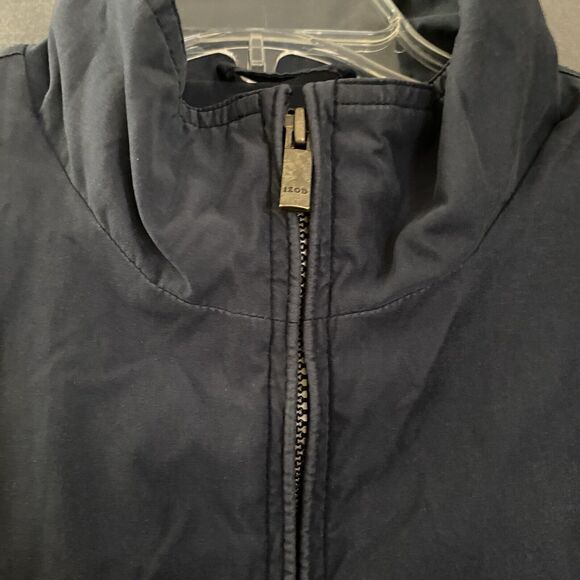 IZOD Jacket Men's XL‎ Blue Fleece Lined Softshell Jacket Inside Pockets Zip Up - Picture 7 of 16